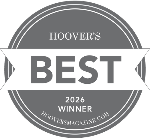 Hoover's Best 2026 Winner badge